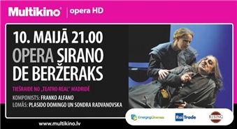 MULTIKINO: opera SIRANO DE BERŽERAKS ar Plasido Domingo galvenajā lomā – 50%