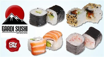 Четыре вида суши в одном комплекте от Gardisushi.lv – 51%