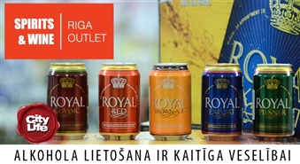 ROYAL alus (iepakojumā 24 gab., 0.33 l, 5 veidi) no RIGA SPIRITS & WINE OUTLET tikai par Ls 4.19!