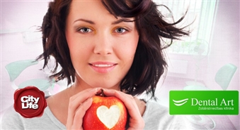 Parūpējies par zobu veselību: zoba labošana, konsultācija un ārstēšanas plāna sastādīšana zobārstniecības klīnikā DENTAL ART – 50%
