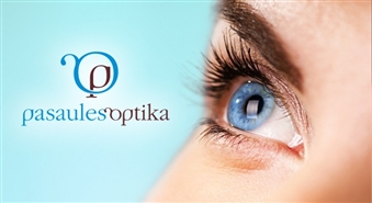 „Pasaules Optika” piedāvā: vizīte pie optometrista kontaktlēcu izrakstīšanai ar 75% atlaidi un kontaktlēcas ar 20% atlaidi! Notici savām acīm!
