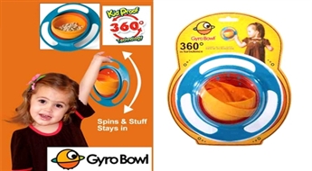 Чудо - тарелка Gyro Bowl для малышей! Можно крутить и вертеть как угодно, всё останется в тарелке!