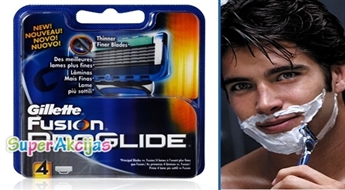 Droša un komfortabla skūšanās! Skūšanās kārtridžu komplekts - Gillette Fusion Proglide(4)!