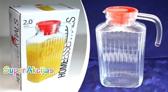 Sulas stikla vāze ar vāku 1.8L!