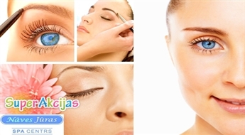 50% atlaide uzacu korekcijai un uzacu un skropstu krāsošanai salonā "Nāves Jūras SPA centrs"!
