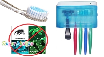 Zobu birstes sterilizators ar UV! Jūsu ģimenes veselībai!