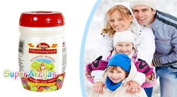Uztura bagātinātājs "Čavanpraš Dabur" - aizsargās no klepus, saaukstēšanas, infekcijas, stiprinot dabīgo imunitāti!
