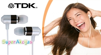 TDK EB260 IN-EAR alumīnija austiņas dažādās krāsās! Klausies savu iecienītāko mūziku ar baudu
