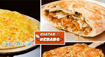 Garšīgs austrumu LIELAIS KEBABS ar svaigi ceptu maizi jaunajā vietā GVATAR!
