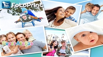 Печать 100 фотографий размером 10х15 см на матовой или глянцевой бумаге от FotoPrint.lv!