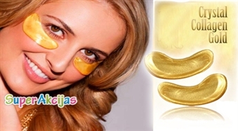 Sejas svaigums un jaunība! Kolagēna maskas ādai ap acīm "Crystal Collagen Gold"!