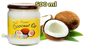 Premium klases produkts! Organiska, auksti spiesta kokosriekstu eļļa CECIL, 500 ml!