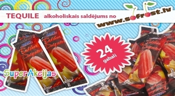Īpašs saldējums karstai vasarai! Alkoholiskā saldējuma TEQUILE iepakojums (24 gab.) no Sofrost.lv!