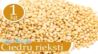 Super ēdiens! 1 kg ciedru rieksti - 40%