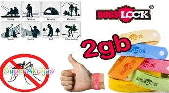 Удобное и отличное средство от комаров - ДВА браслета BUGSLOCK!