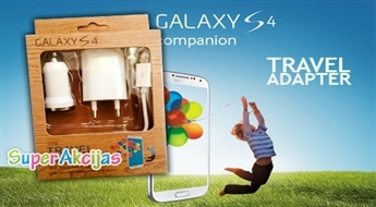 Зарядное устройства для телефона SAMSUNG GALAXY - USB + адаптер + автомобильная зарядка!