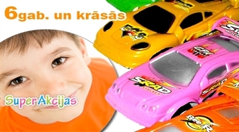 Инерционные машинки „Cutie Vehicles”! В комплекте 6 машинок!