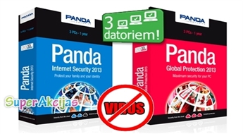 Droša antivīrus programma "Panda Internet Security 2013" vai "Panda Global Protection 2013" 3 (trim) datoriem!