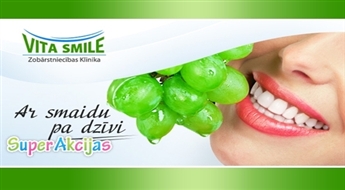 Mutes dobuma higiēna zobārstniecības klīnikā Vita Smile ar 52% atlaidi!