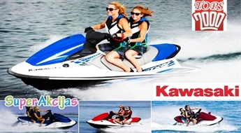 Катание на мощных водных мотоциклах «KAWASAKI STX 12» для ДВОИХ в Юрмале со скидкой -30%!
