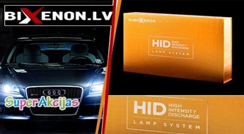 Xenon vai Bixenon komplekti VISIONAL EUROXENON Premium klases no BIXENON -47% atlaide.