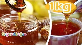 Вкусное и полезное лакомство -пчелиный гречишный мёд – 1кг!