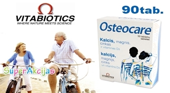 Osteocare – pilnvērtīga kalcija terapija kaulu izturības stiprināšanai, 90 tabletes!