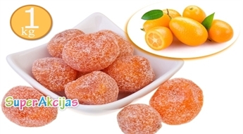 Mazais citrusu brīnums - žāvēts kumkvats! (1000g)