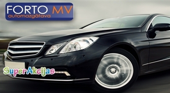 Kompleksā auto mazgāšana vieglajiem automobiļiem un mini džipiem PURVCIEMĀ, automazgātavā FORTO MV!