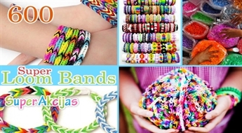 Отличная идея для подарка! Комплект "Loom Bands" для создания стильных резиновых браслетов!