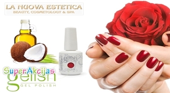 SPA manikīrs "Coco-Shine" ar Gelish pārklājumu jaunajā premium klases skaistuma studijā LA NUOVA ESTETICA Vecrīgas pašā sirdī!
