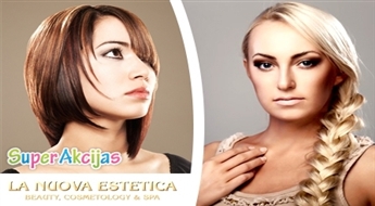 Sieviešu matu griezums + diagnostika + veidošana, skaistuma studijā LA NUOVA ESTETICA!