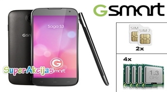 Gsmart Saga S3 – хороший Smartphone по доступной цене с большим экраном + в подарок оригинальный чехол