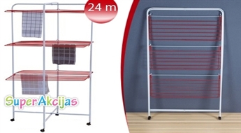 Складная и компактная сушилка для белья для всей семьи (62 x 62 x 130 см)