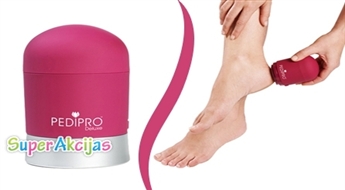 Ierīce pedikīra veikšanai "PEDI PRO DELUXE" parūpēsies par koptām pēdām un samtaini gludu ādu!