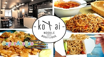 Азиатская кухня в тайском ресторане take-away и баре Smoothie Kotai Noodle Boutique -50%!
