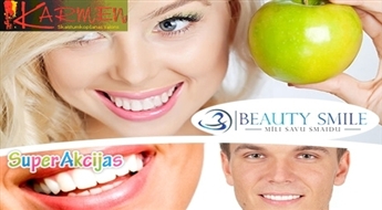 Saudzīga un efektīva zobu balināšana no Beauty Smile! Padariet savus zobus par 2-8 toņiem baltākus!