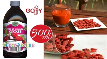 Super Сок! 500мл ценнейшего сока ягод годжи всего за 12,39 EUR