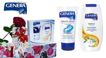 Genera Dāvanu komplekts: smaržīgs dušas krēms ar apelsīna ziediem un citronu + mitrinošs roku krēms!