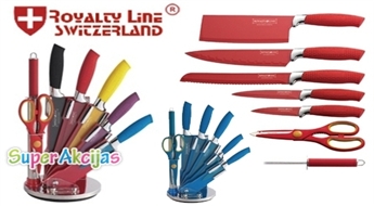 Asu "Royalty Line Switzerland" 8 nažu komplektu ar statīvu!
