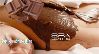 Baudas pilns piedzīvojums! Relaksējošā šokolādes masāža, ietīšana un šokolādes maska sejai SPA centrā Debess!