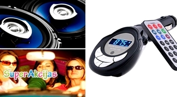 MP3 FM MODULATORS - noderīgs aksesuārs, kurš iepriecinās jebkuru autovadītāju! Mīļākā mūzika vienmēr līdzi!