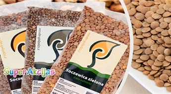 Вкусная и полезная коричневая или зеленая чечевица или семена конопли