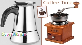 Vintage stila kafijas dzirnaviņas un/vai klasiskā kafijas kanniņa! Garšīgākajai kafijai vai espresso