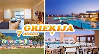 Grieķija: All Inclusive 5* viesnīcā ar skatu uz jūru ar 50% atlaidi