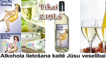 Rotaļīgs un atsvaidzinošs, kvalitatīvs Reinas ielejas pussausais baltvīns Turn Me Rieslings!