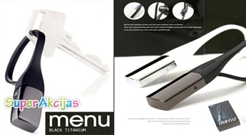 Прекрасный подарок мужчине! Стильный дизайнерский брелок MENU Titanium. Мужчины оценят
