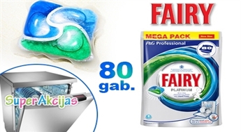 Средство для мытья посуды в капсулах "Fairy Platinum", 80 шт.