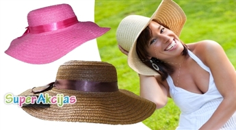 Стильный и практичный аксессуар этого лета! Must Have – для каждой дамы! Соломенная шляпа с лентой!