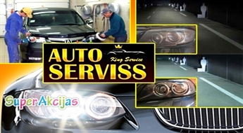 Для безопасной поездки! Полировка автомобильных фар в автосервисе «King Service»!